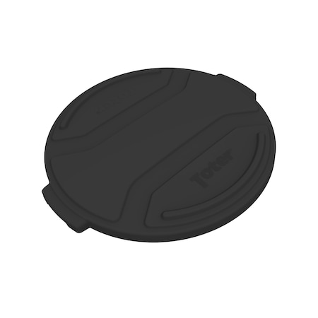 Toter 44 Gal Trash Can Lid, Lid Black RND44-L0200